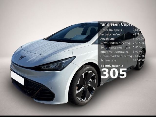 Fotografie Cupra Born 2,49% HUD Navi Digitales Cockpit 360 Kamera