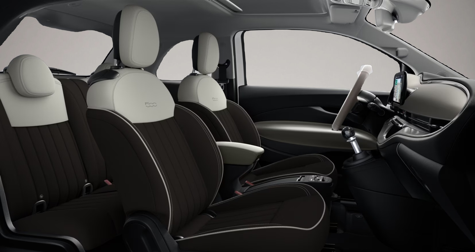 Bild 7 Fiat 500 Hybrid 48 kW La Prima Navi LED Apple CarPlay